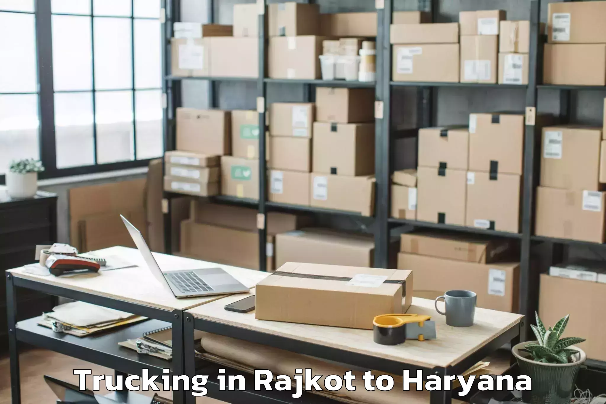 Leading Rajkot to Mahendragarh Trucking Provider